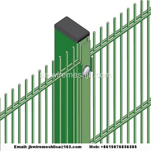 Powder Coated Double Wire Mesh Fence Paneler